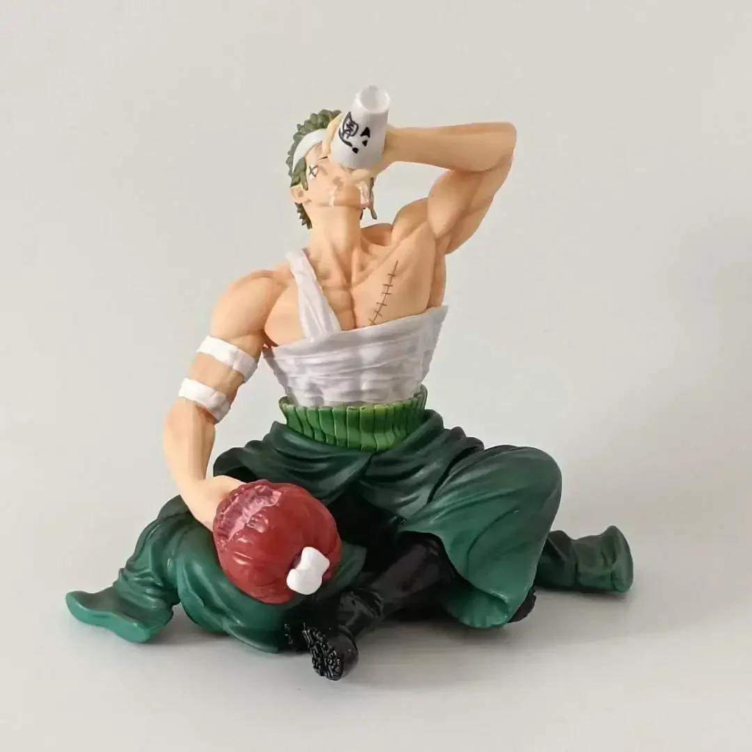 15cm ein Stück Zoro Anime Figur gk verletzt trinken Roronoa Zoro Action figur PVC Statue Modell Figur Ornamente Geschenk Kinderspiel zeug