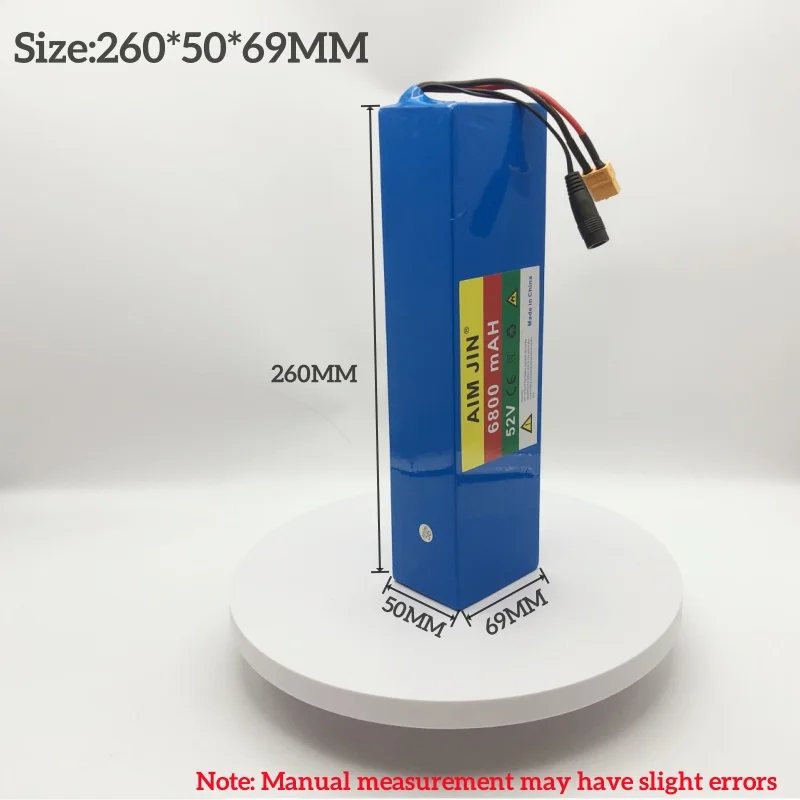 

18650 Li-ion Battery Pack Built-in BMS, 1500W 14S2P 52V 6800mAH