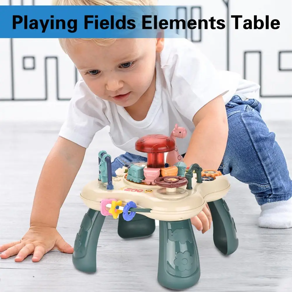 Baby Activity Toy  Trendy Electric Drive ABS  Playing Fields Elements Table Toddler Toy