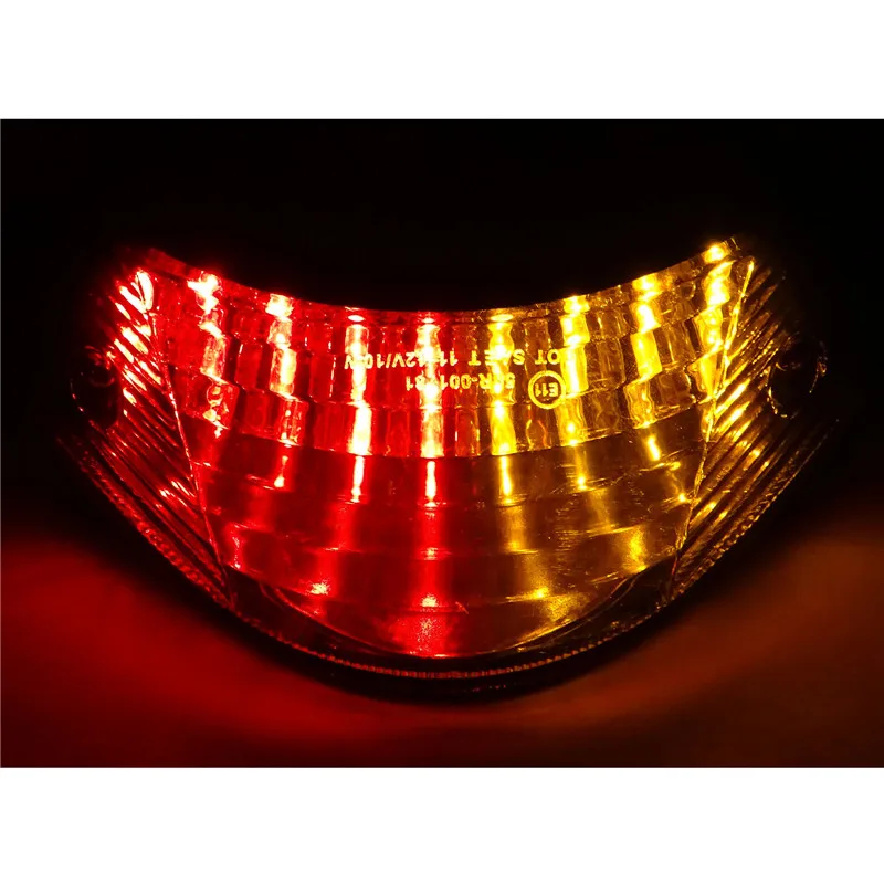 waase For Honda Hornet CB900F 2002 2003 2004 2005 2006 2007 E-Mark Rear Tail Light Brake Turn Signals Integrated LED Light