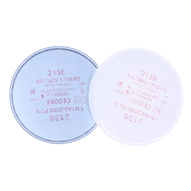 2 قطعة 2135/2138 P3 R مرشح جسيمات مع مستوى الضرر ل 6800 7502 6200 سلسلة قناع الغبار التنفس #4