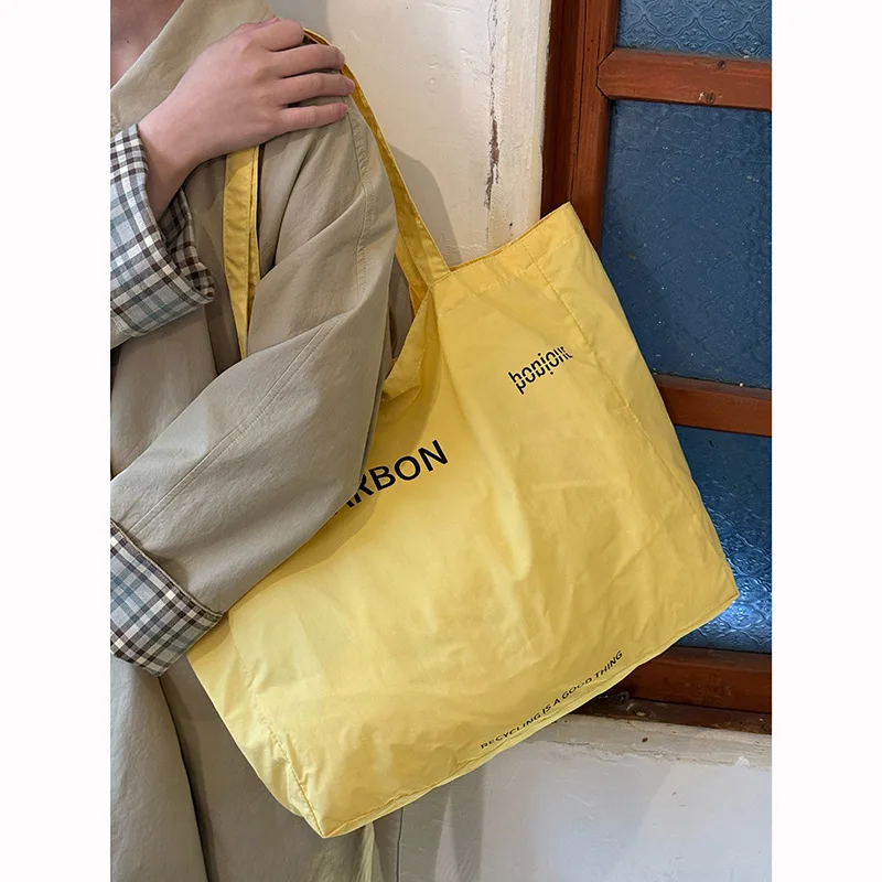 2025 حقيبة حمل قماشية كبيرة الحجم - نمط كسول كاجوال، حقيبة كتف متعددة الاستخدامات