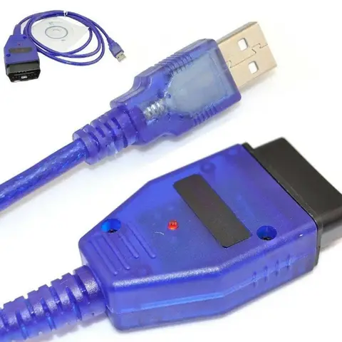 자동차 USB Vag-Com 인터페이스 케이블 KKL VAG USB 409 Ch340 Ft232rl OBD2 II OBD 진단 스캐너 자동 케이블 Aux (아우디/시트용)