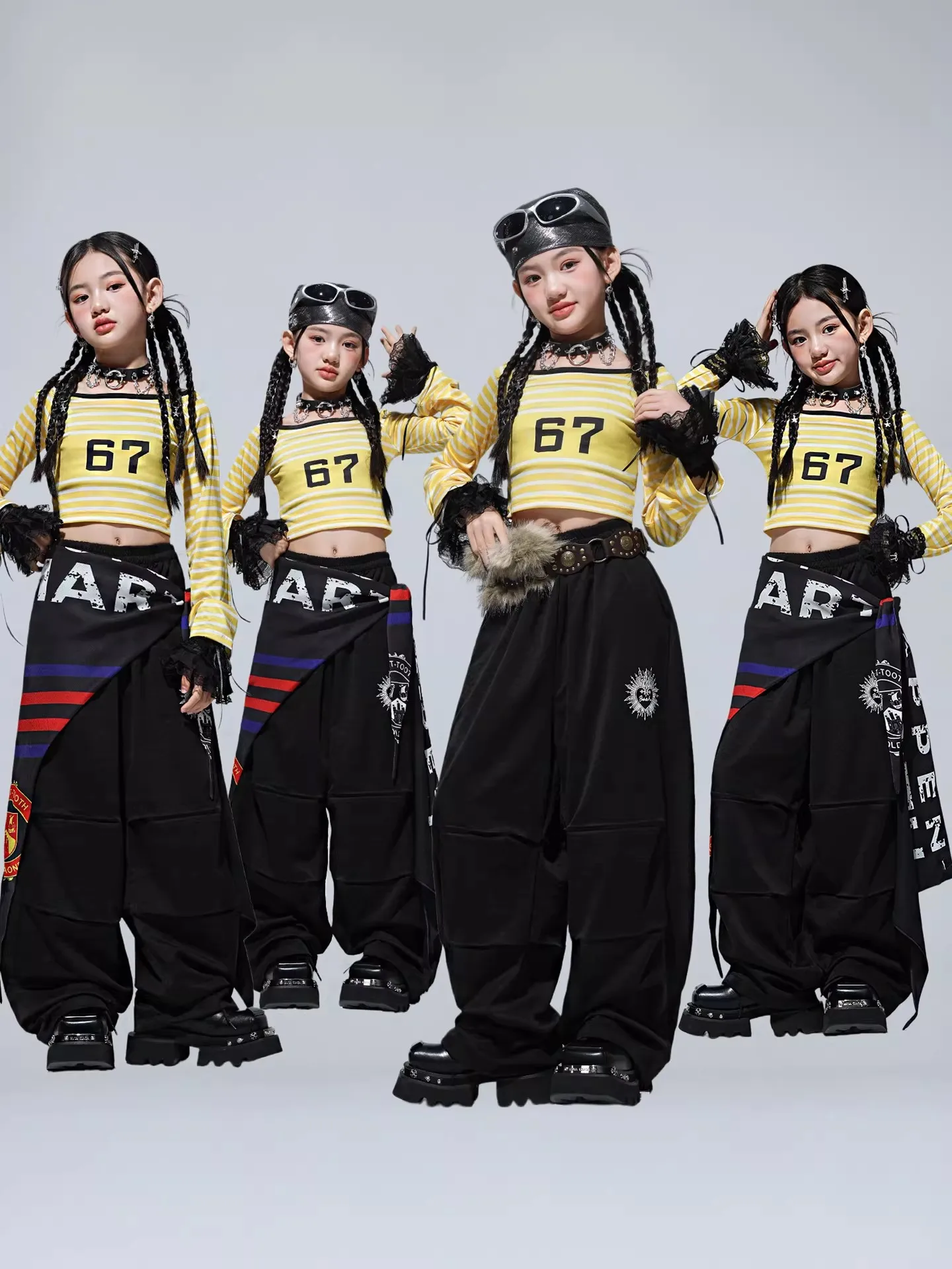 

Модный тренировочный костюм для девочек: одежда для джазовых танцев, уличного стиля, выступлений, тренировок и модных образов.