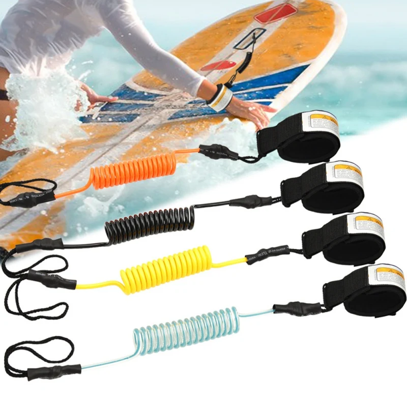 Surfing Kayak Boat Leash Rope Safety Paddle Stand Up Paddle Surfing Leash Safety Hand Rope For Surfboard Swimming Accessories