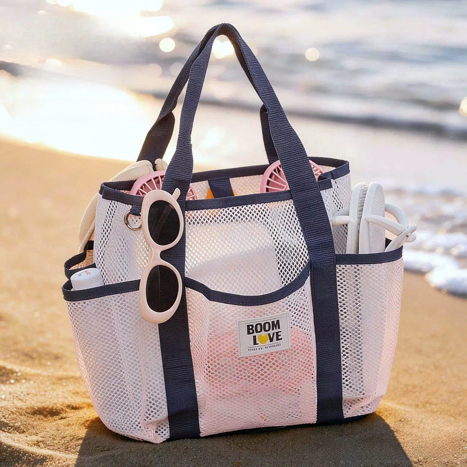 

Large Capacity Swimming Suit Storage Bag Women's Beach Vacation Handbag Waterproof Square Shape Online Exclusive Item