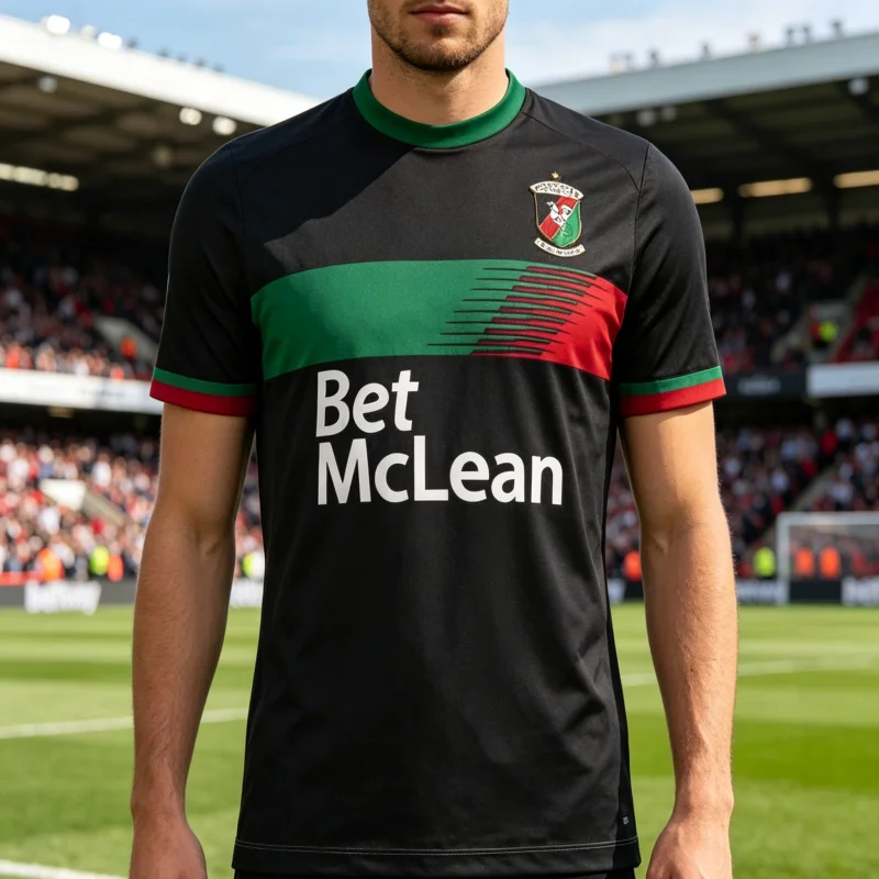 

2026 New Glentoran FC Home Football Jersey Northern Ireland Jersey Sports Dry Quickly Comfortable Tee Y2k Parent Child Clothing