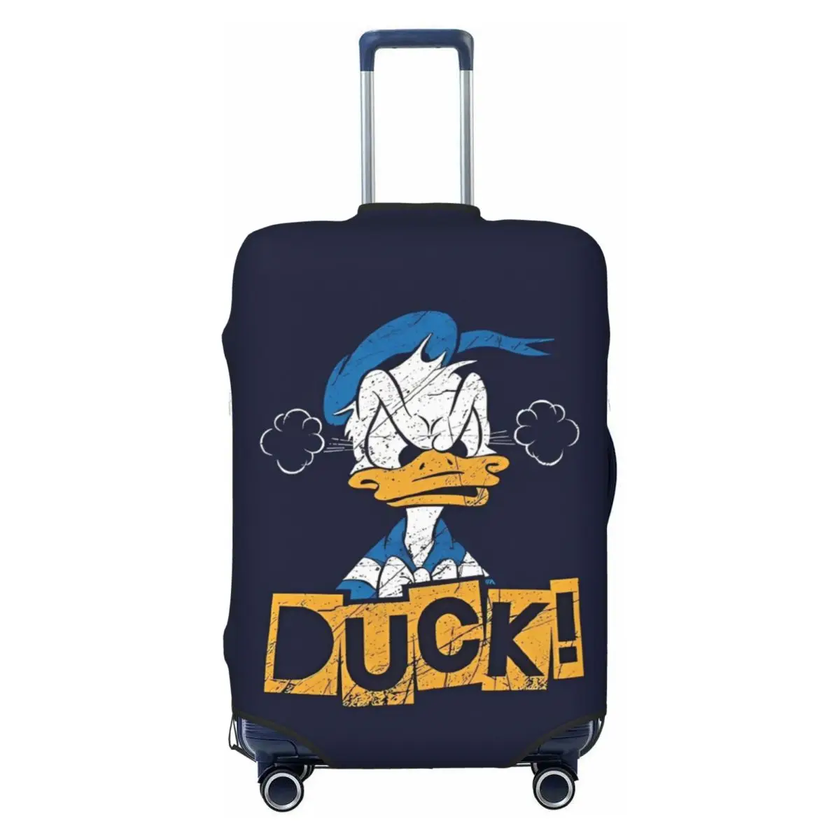 

Donald Duck Anime Cartoon Suitcase Cover Business Protection Vacation Elastic Luggage Accesories