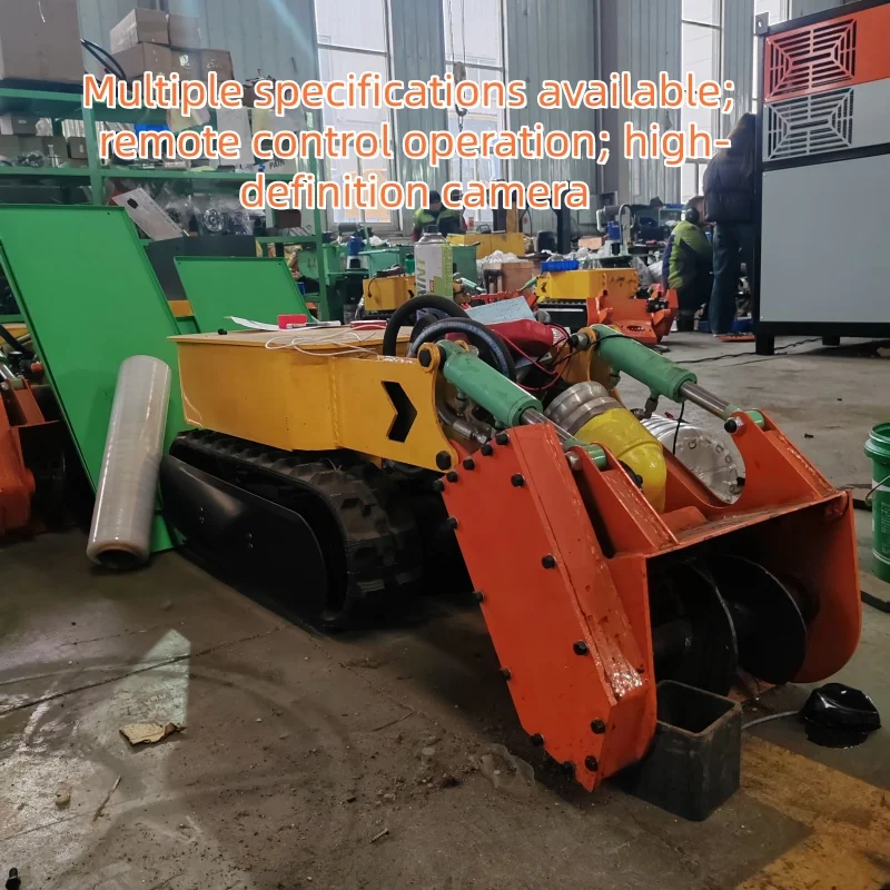 Tracked Dredging Robot For Chemical Pools Safe Distance Remote Control