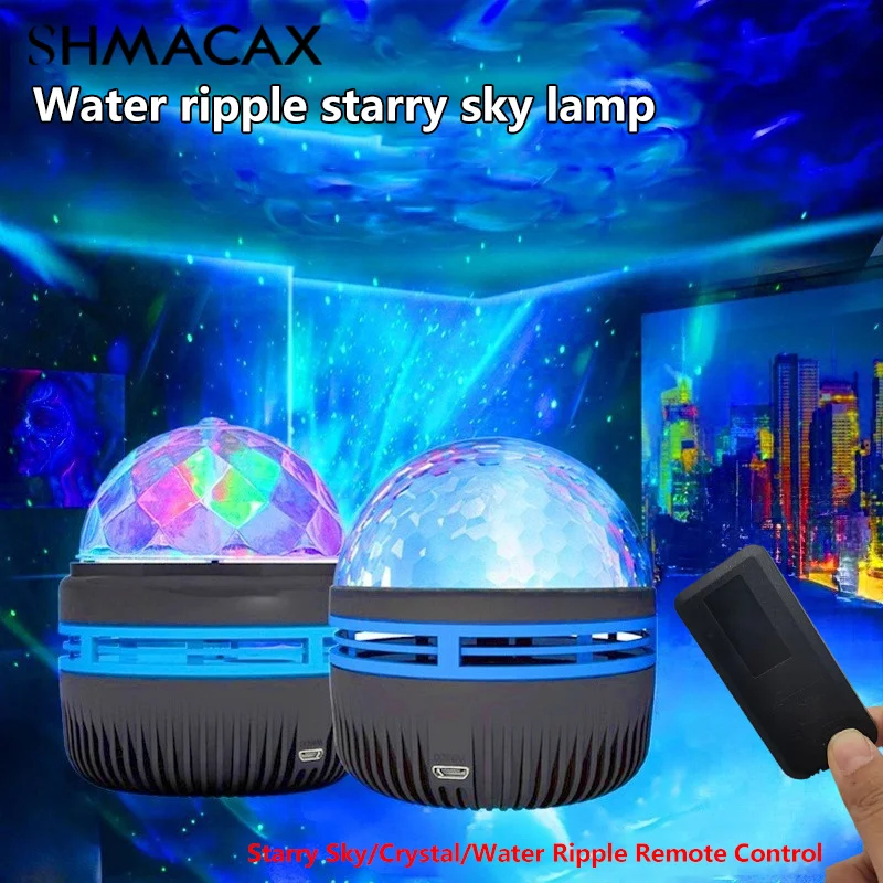 Night Light USB Starry Sky Projection Starry Galaxy Projector Room Decoration Magic Ball Lamp