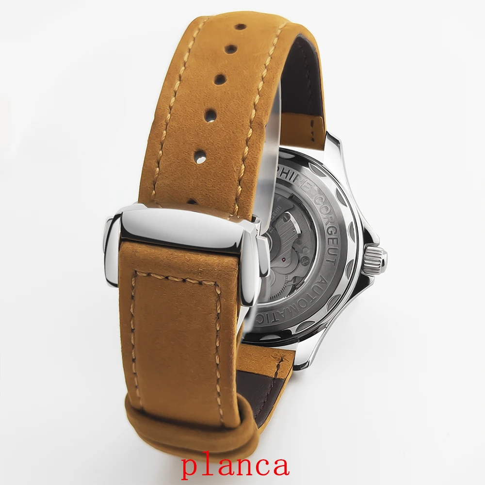 Custom Logo 41mm automatic mechanical watch men's business high-end luxury waterproof watch luminous calendar display watch