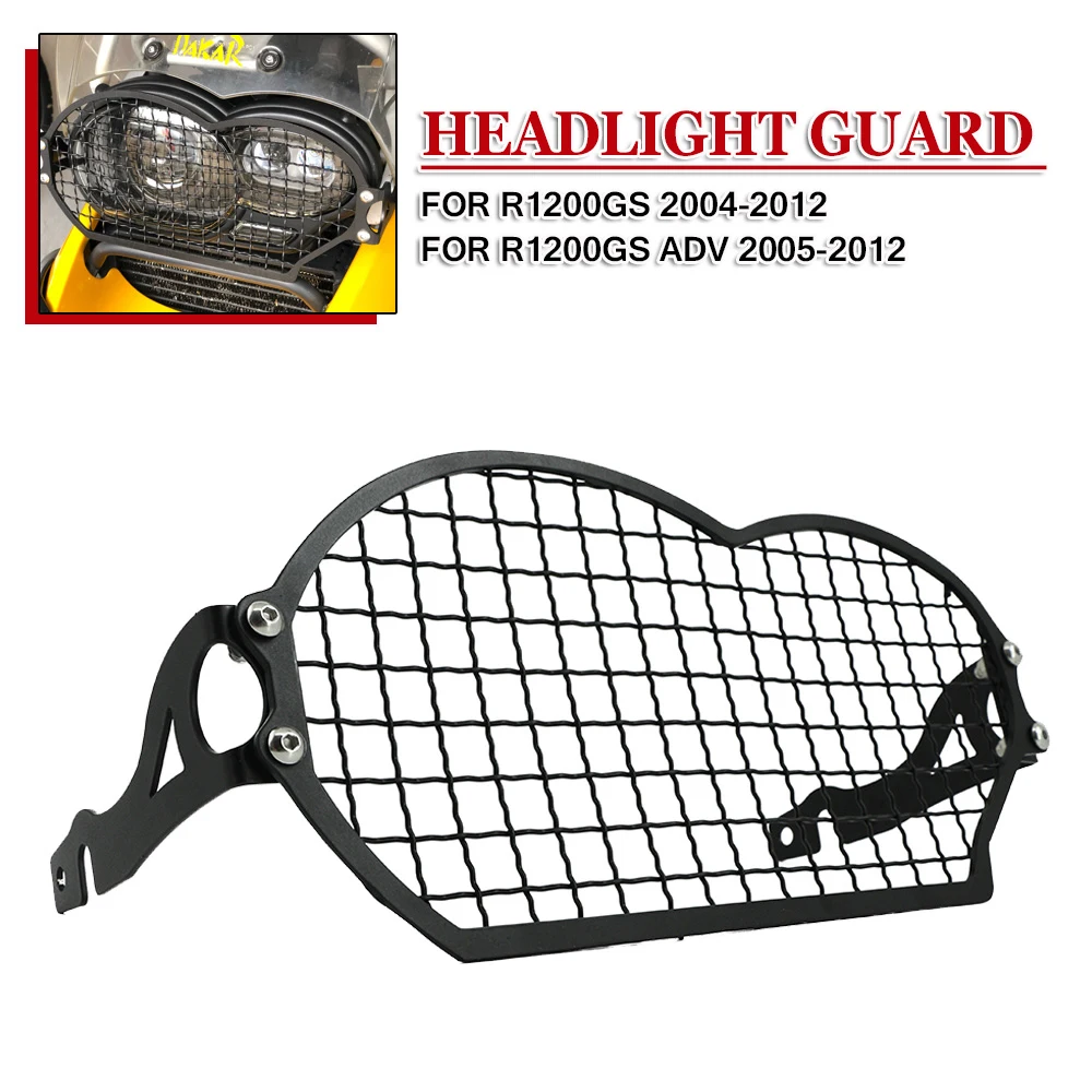 Headlight Protector Grille For BMW R1200GS Adventure R 1200 GS R1200 OC ADV 2004-2012 Motorcycle Head Light Protcion Guard Cover