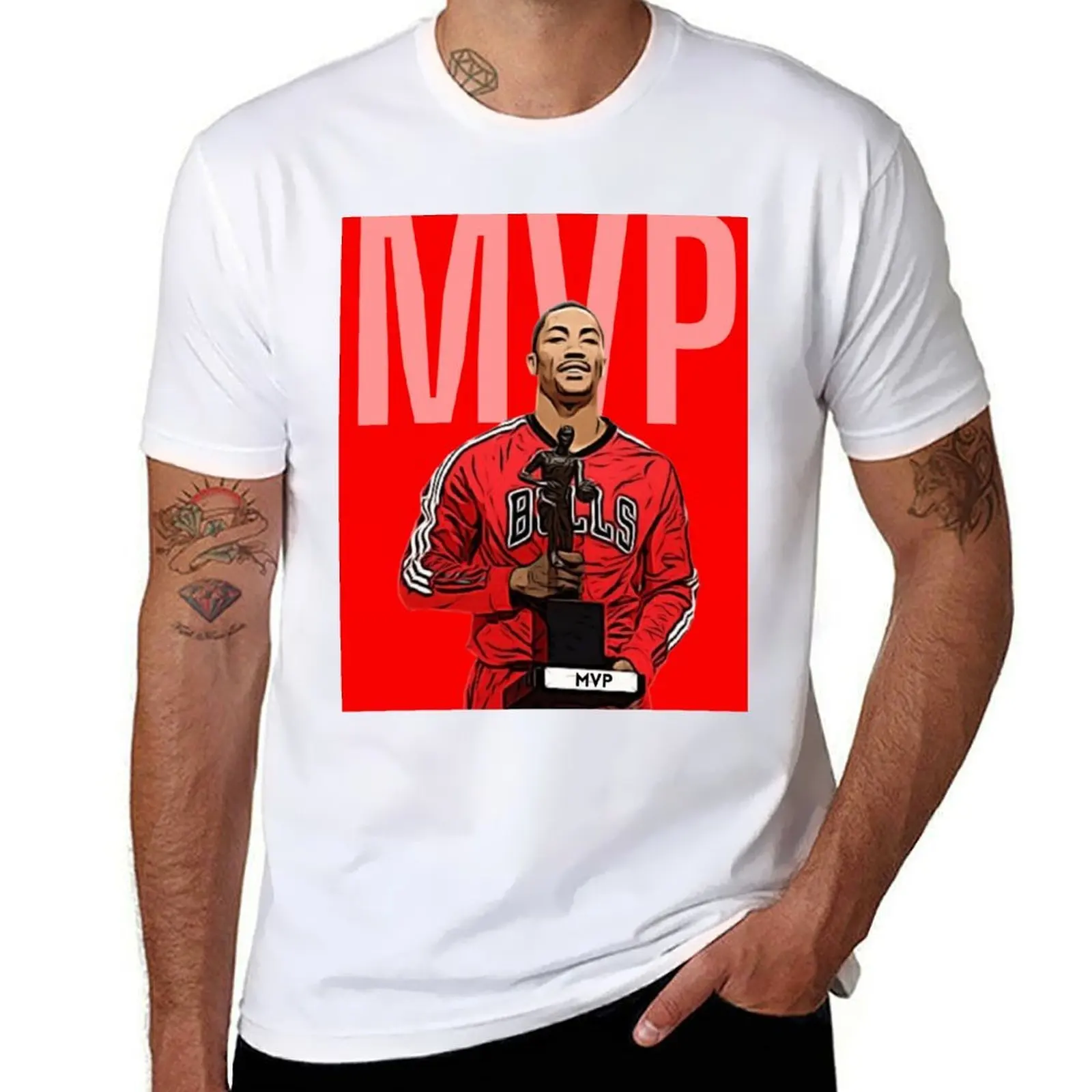 

Derrick Rose T-Shirt t shirts for man cotton essential t shirt T-Shirt