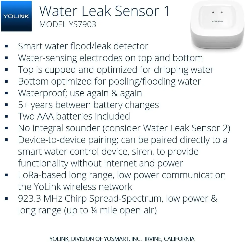 SpeakerHub & Three Water Leak Sensors Starter Kit – Plays Tones/Sounds, Spoken Messages, LoRa-Powered ¼ Mile Range