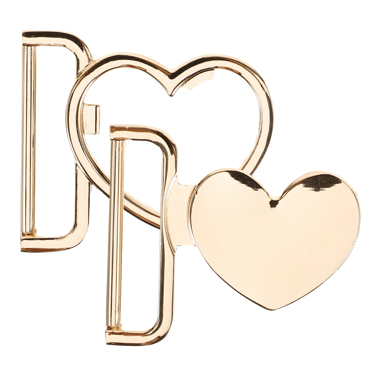 Cierre de Metal con palanca en forma de corazón para abrigo, cárdigan, suéter, abrigo, botones de cierre, chal, accesorios de ropa Diy