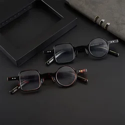 Men Women Square Round Reading Glasses Vintage Small Presbyopic Glasses Portable Gift For Elderly Diopters +1.5 +2.0 +2.5