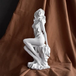 Resin Art Sculpture Figures Statues Home Decoration Living Room Desk Bookcase Ornaments Nordic Venus Goddess Greece Angel Crafts