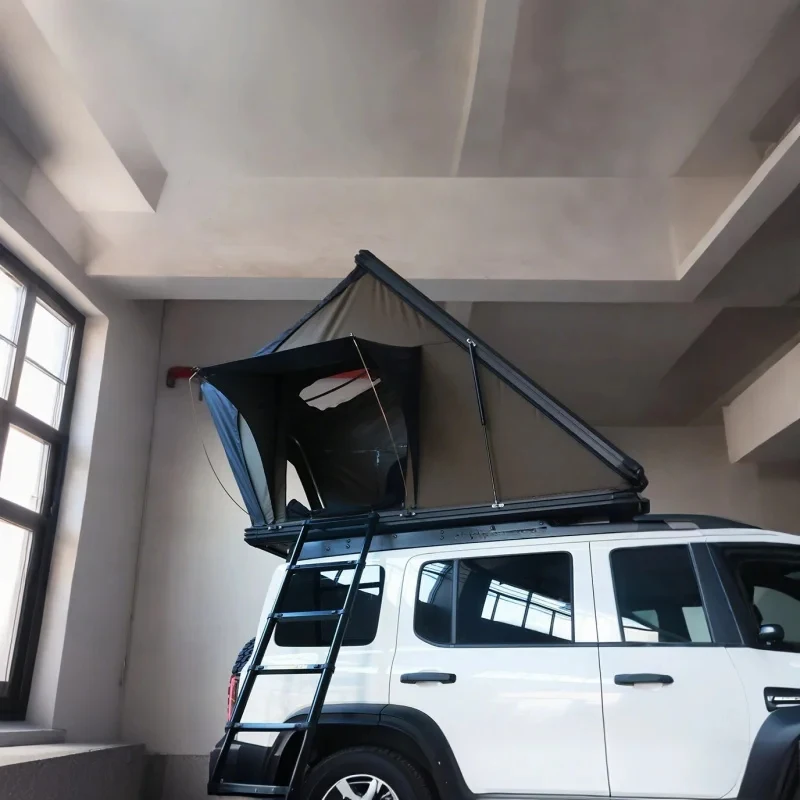 Hot Selling  Single Layer Waterproof Roof Top Tent ized Portle Outdoor Camping-Ox Fric And Ladd High Quality view 2