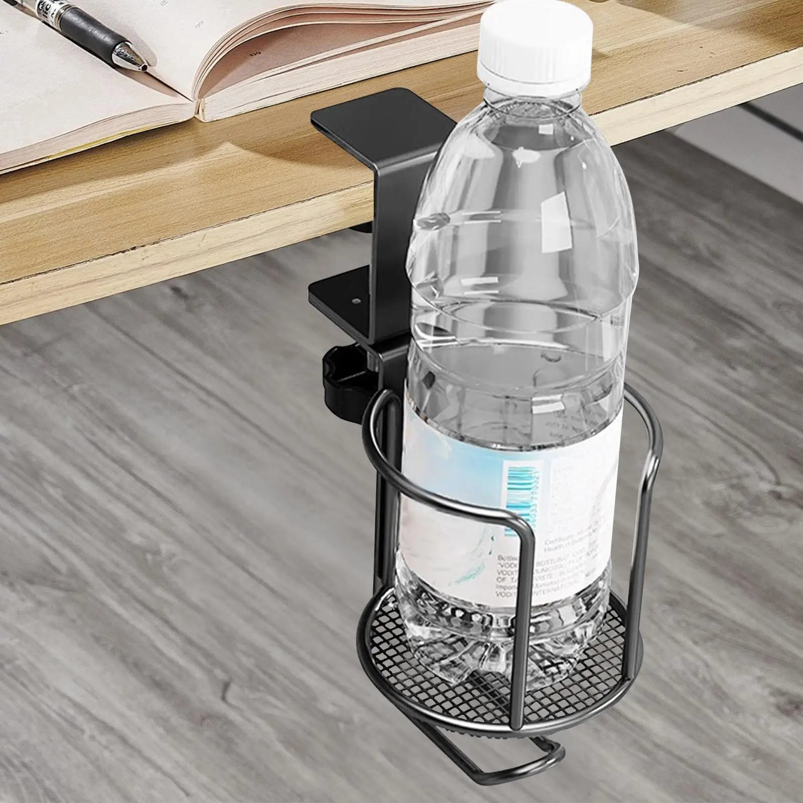 

Вращающийся настольный держатель для чашки, офисный настольный фиксированный держатель для чашки, нескользящая регулируемая подставка для бутылки с водой, зажим на подстаканнике