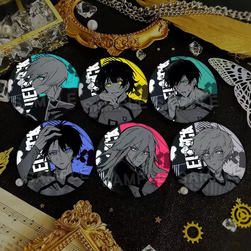 BLUE LOCK Pin Badge Keychain Bachira Meguru Chigiri Hyoma Nagi Seishiro High-quality Print Bag Jacket Hat Decoration Accessory
