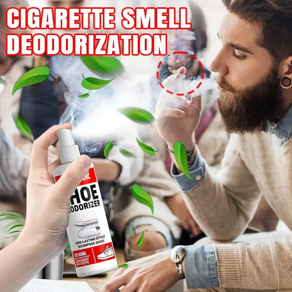 بخاخ مزيل الروائح الكريهة متعدد الوظائف - مزيل الروائح الكريهة لوسادة الأحذية الشتوية، مزيل الروائح الكريهة الاحترافي لمنصات أحذية الثلوج الشتوية الناعمة، حذاء مجاني