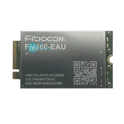 Fibocom FM160-EAU NR Sub6 5G 모듈, 유럽 라틴 아메리카 브라질 퀄컴 스냅드래곤 X62 모뎀 칩셋