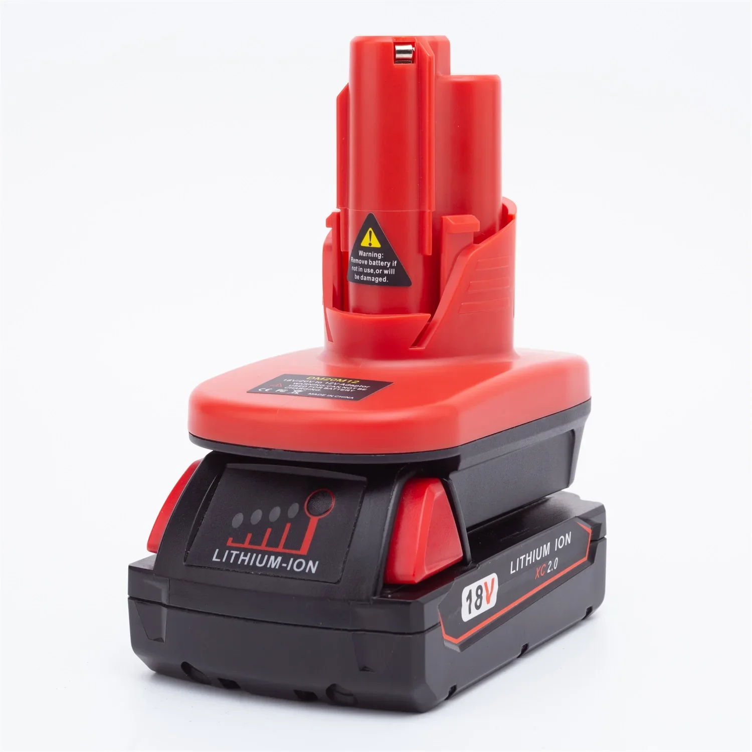 For Converting DeWalt/Milwaukee 18v Li-ion Batteries To Milwaukee 12v Drilling Tool Batteries Adapter Converter (No Battery)