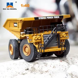 Huina 1:60 Scale Mini Diecast Alloy Dump Truck Model Metal Simulation Vehicle Model Collection Children Toys Home Decoration