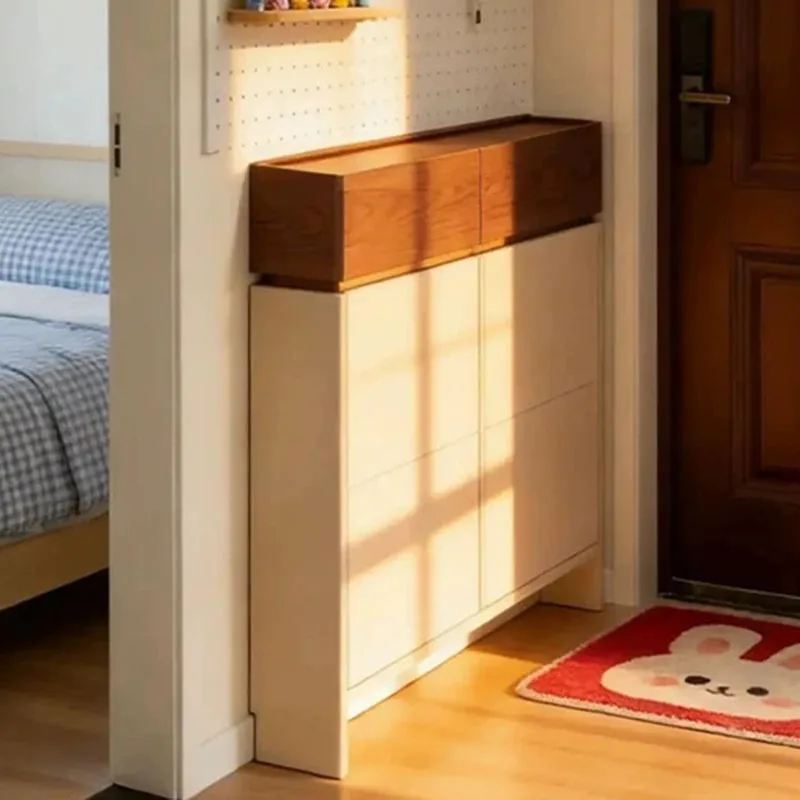 Ultra Thin Vertical Shoe Cabinet Organizer Modern Entrance Hall Storage Shoe Shelf Designer Cupboard Muebles Home Furniture
