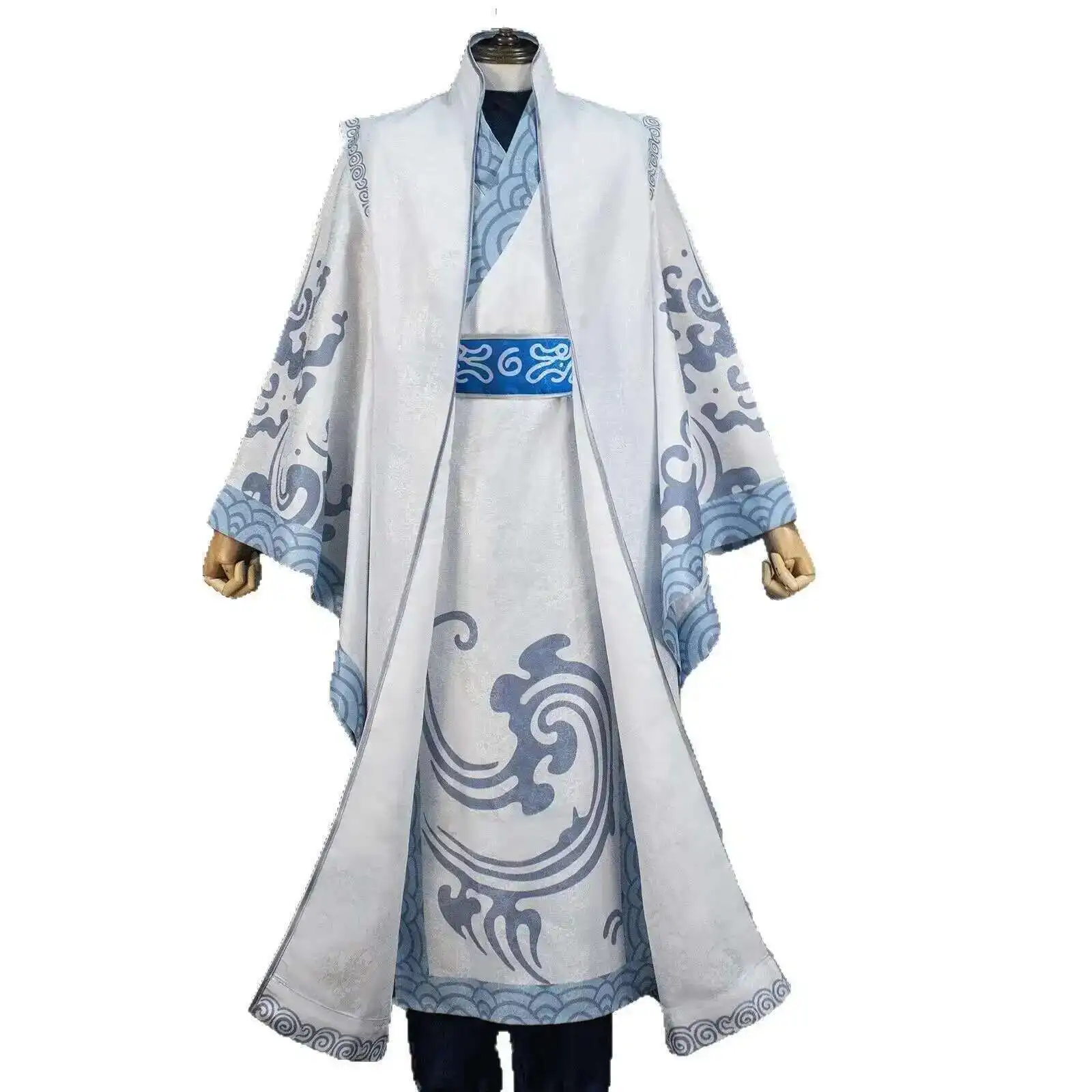 

Высокое качество Nezha Aobing косплей костюм парик Hanfu униформа рога наклейка Ao Bing древняя одежда Ne Zha Хэллоуин для женщин и мужчин