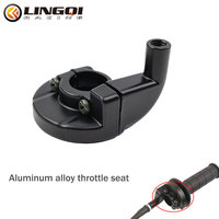 LINGQI Throttle Cable Mount Holder Housing Accelerator Seat Aluminum Turn Grip for Pit Dirt Bike Motorcycle Bracket Accessories