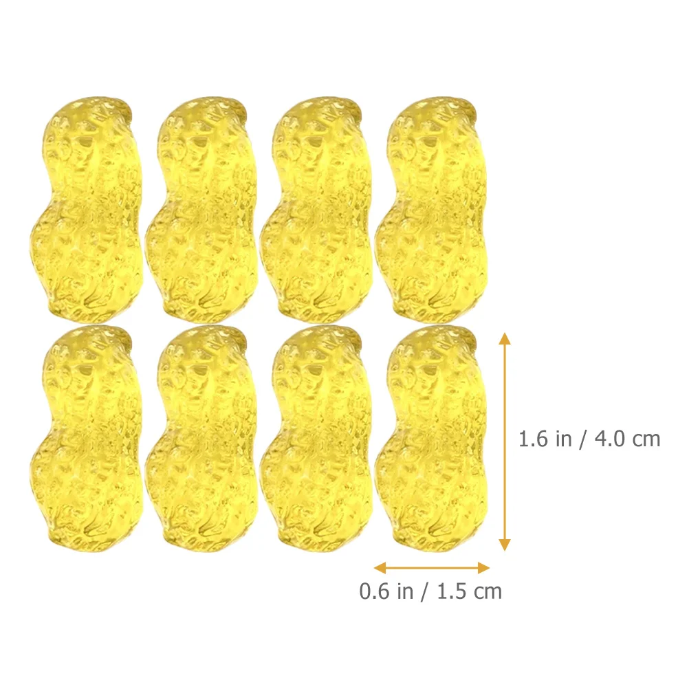 

17pcs Crystal Peanut Statues Fengshui Decor Home Office Adornment Wealth Symbol Figurines Living Room Wedding Desktop