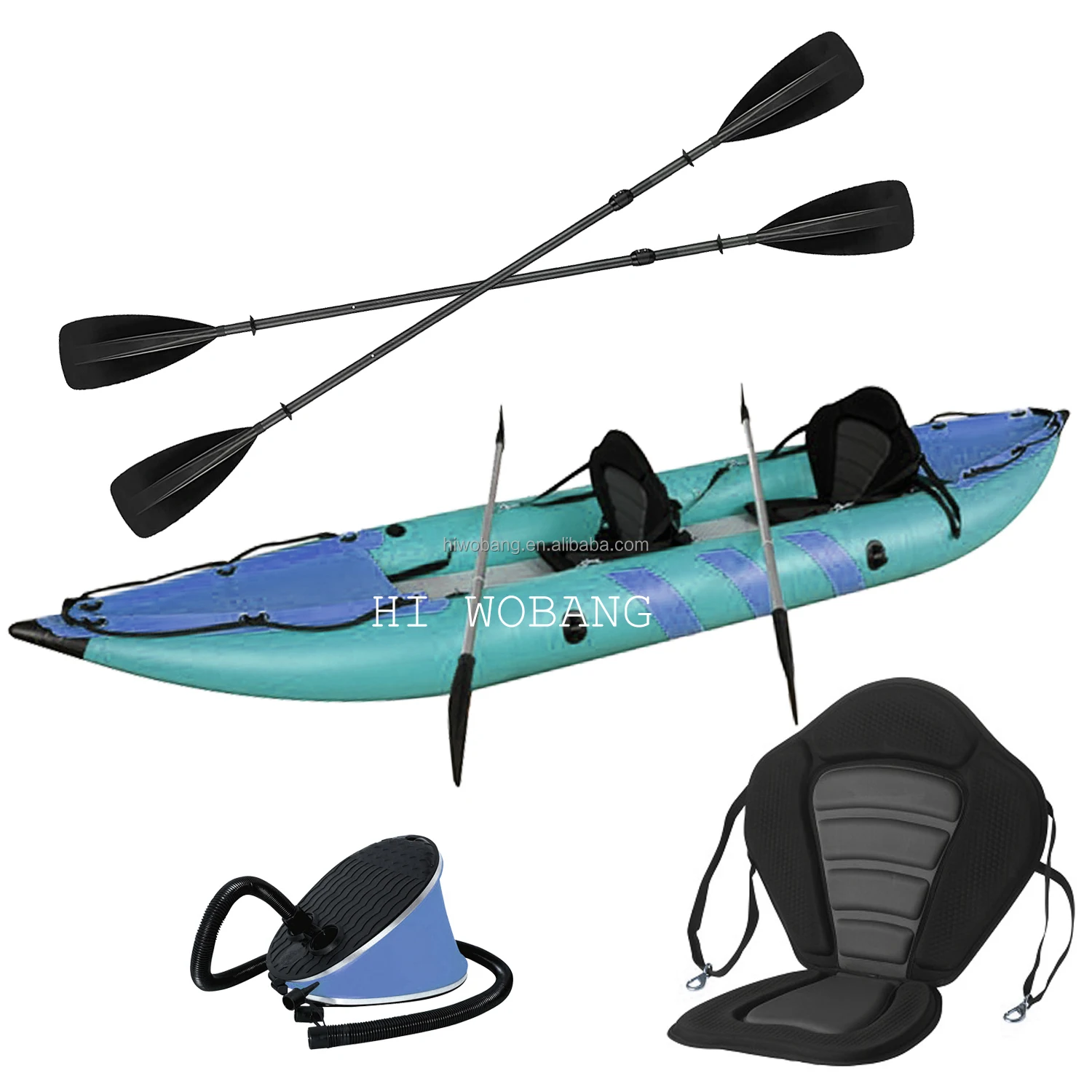 

Factory Best Selling Inflatable Kayak Sit-in Fishing Kayak Single Person Canoe