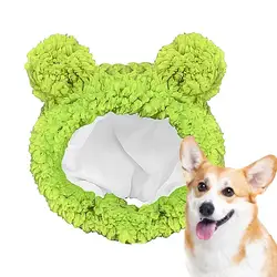 Pet Bear Costume Soft Small Dog Hat Fuzzy Pet Products Pet Apparel For Small Puppies And Kittens For Christmas Party Cosplay