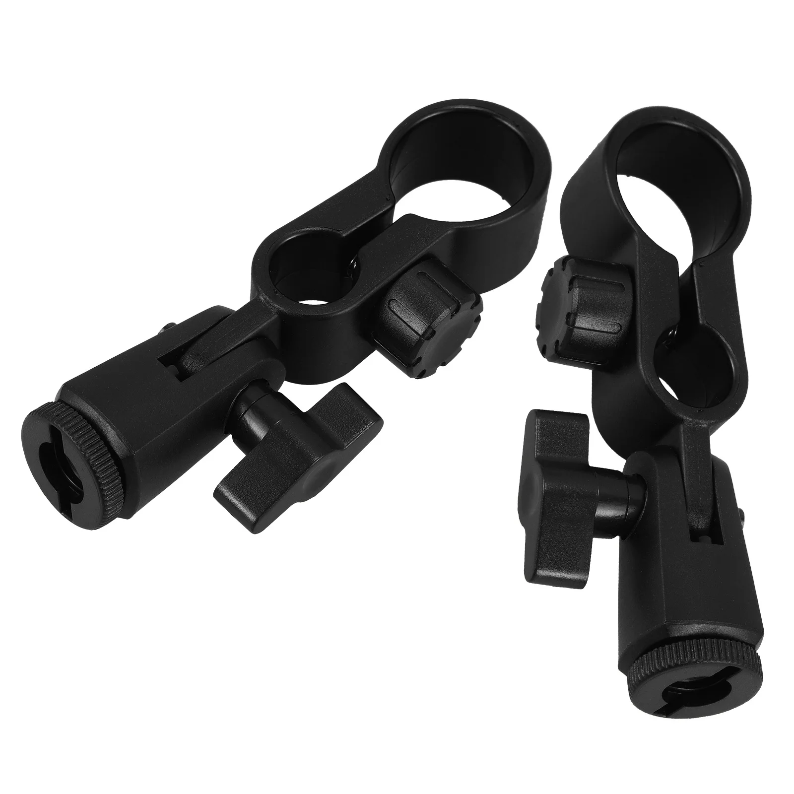 

2pcs Microphone Shock Mount Mic Clip Holder Sturdy Anti-Vibration Mount For Handheld Mics Ktv Live Stage Performance Mic Stand