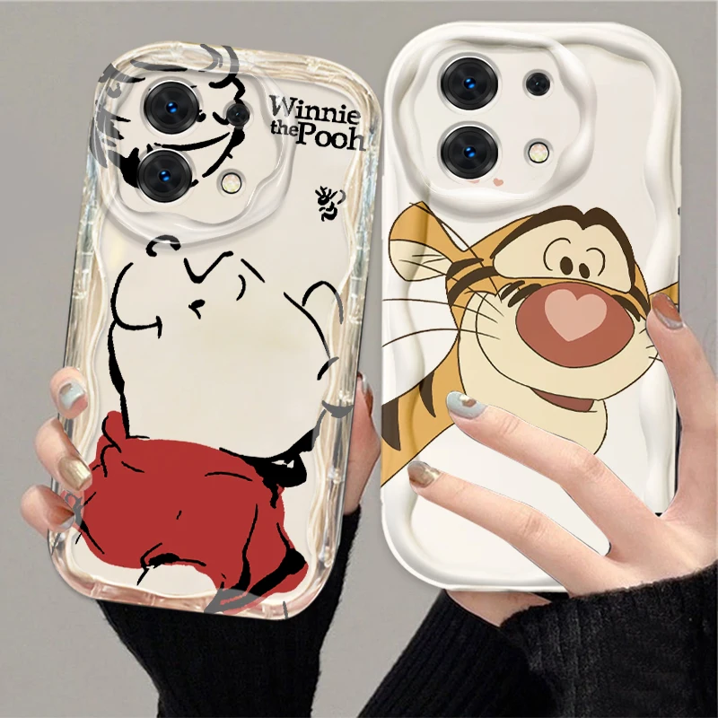 Disney Tigger Winnie The Pooh For Xiaomi Redmi Note 13 12 12S 11S 11 10 9 8 10A 9C 9T Pro Plus 5G Wave Oil Back Phone Case