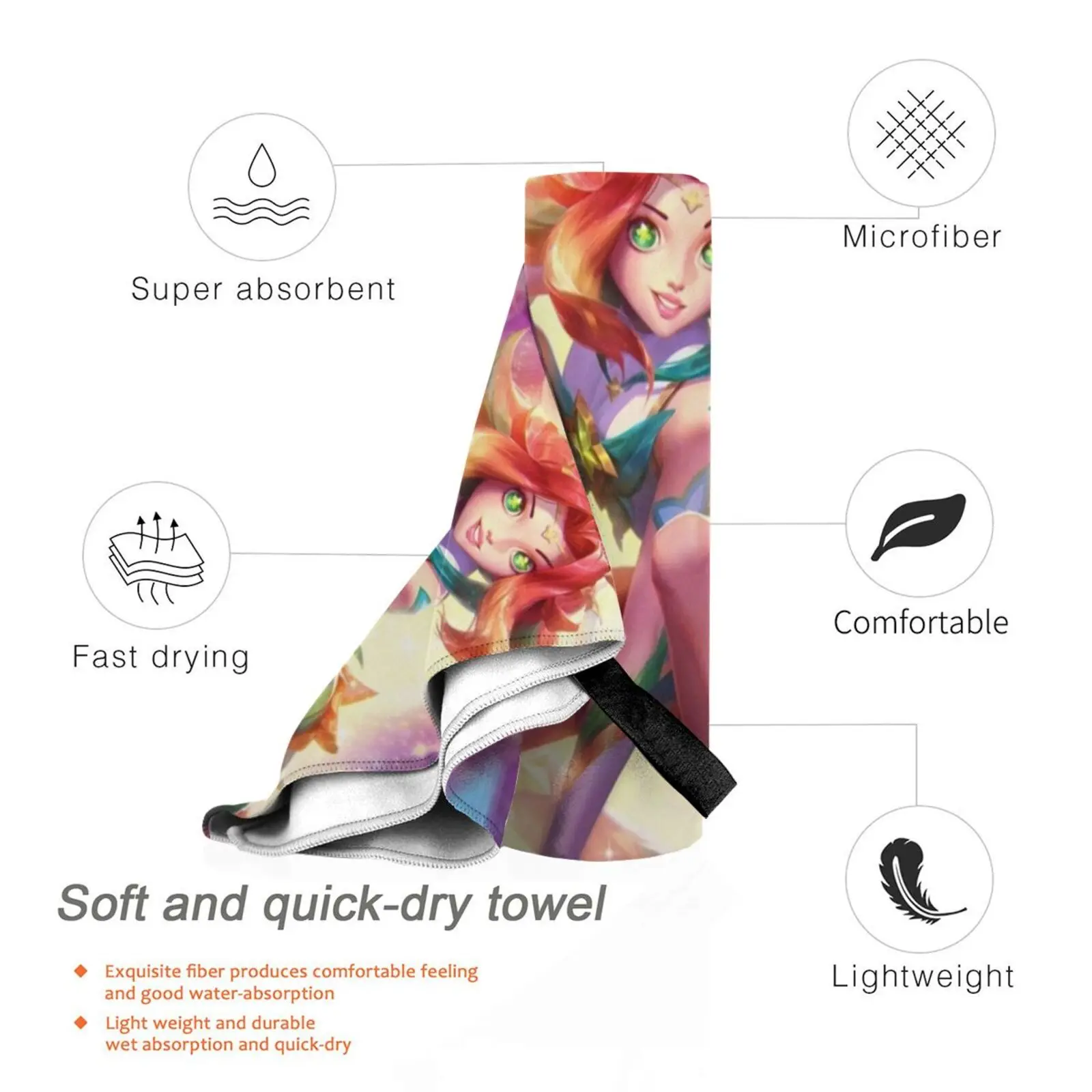 منشفة حمام مخصصة من Neeko Star Guardian من Neeko Neeko Star Guardian Star Guardian League Legends Champ #3