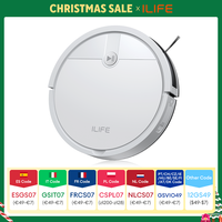 ﻿ ILIFE V2 Robot Vacuum Cleaner, 120 Min Runtime, Self-Charging Robotic Vacuum, Slim, Quiet, Ideal for Pet Hair and Hard Floors
