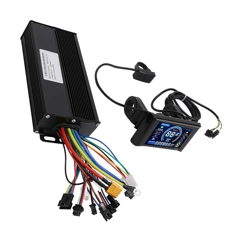 

AS98-E-Совместимый с горным скутером 36 В 48 В 52 В Контроллер электрического цикла с синусоидальным двигателем S966 Цветная панель дисплея