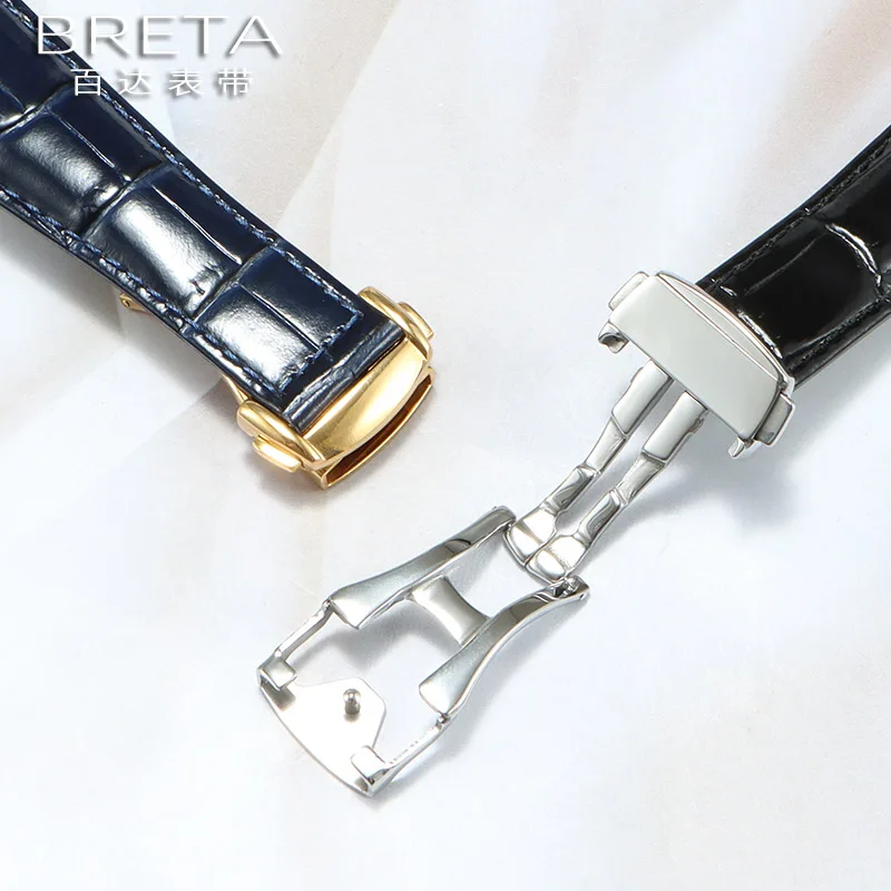 オメガコンステレーション 131.33 シリーズノッチ革時計バンド 25 × 13 ミリメートル 25 × 14 ミリメートルブルー時計ストラップリストバンド時計アクセサリー