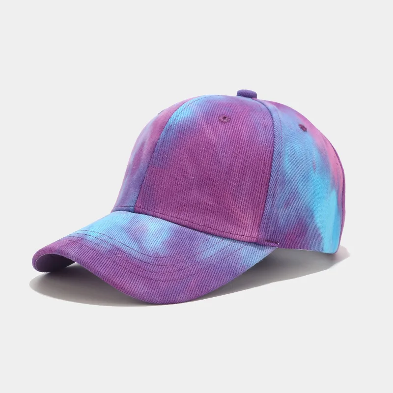 

Tie-Dye Baseball Cap Spring Men Women Lovers Colorful Hat Gorras Snapback Caps Casual Summer Sun Visor Beach Hat Sports Cap