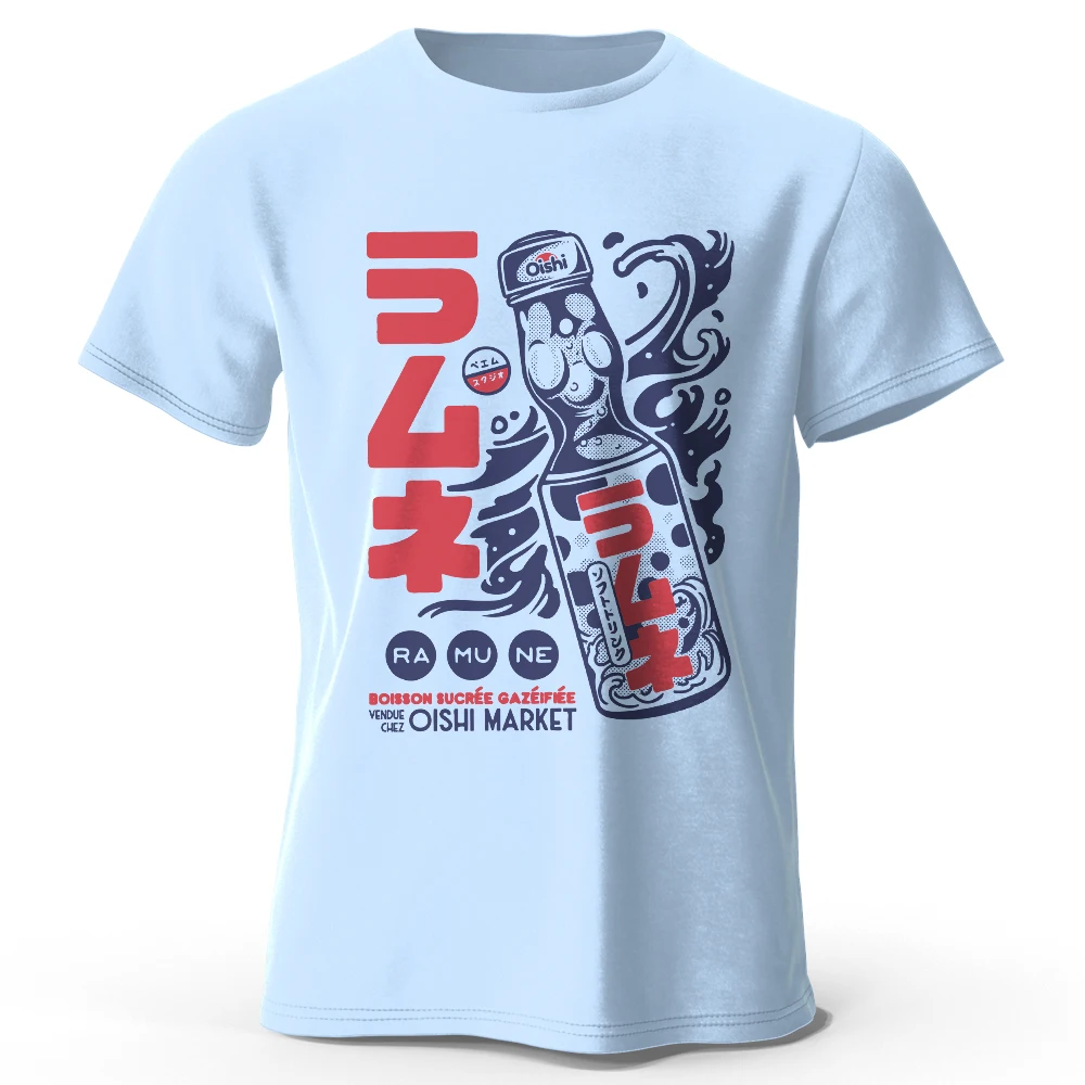 Camiseta 100% algodón con estampado de personajes de anime para hombre, camiseta de manga corta con cuello redondo de tela suave, Harajuku unisex