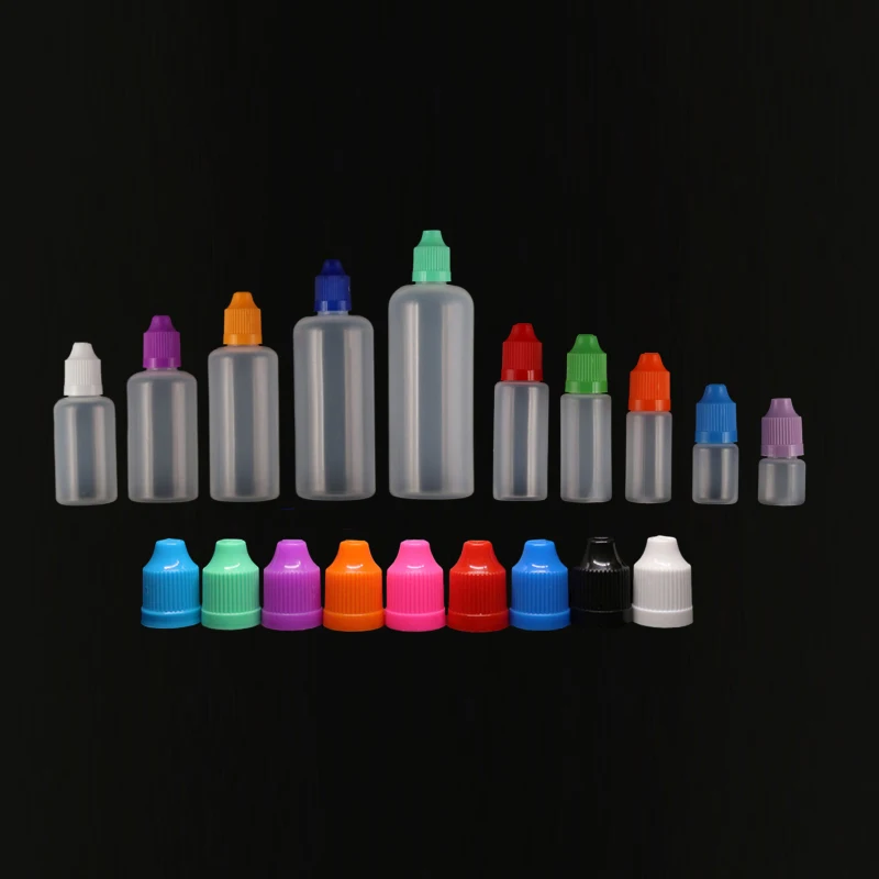 ขวดหยดตัวอย่างพลาสติกขนาดเล็ก3มล.-120มล. 10ขวดรีฟิลภาชนะเครื่องสำอางสำหรับท่องเที่ยวสำหรับหมึกสีน้ำมันหยอดตา