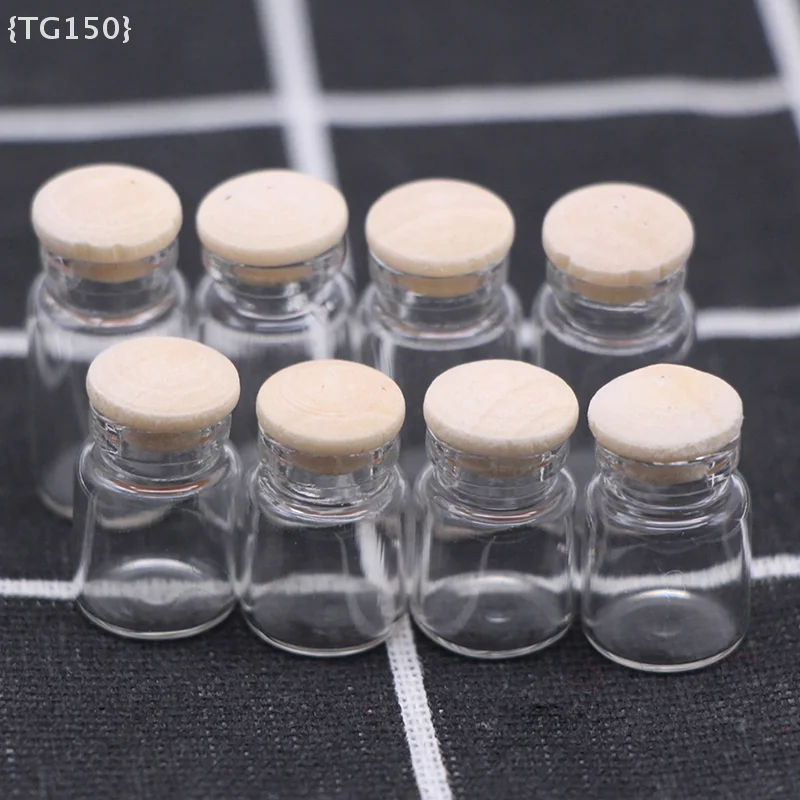 【De】Mini tarro de almacenamiento transparente para casa de muñecas, 4 piezas, tarro de dulces para juegos de comida de cocina para decoración de escenas