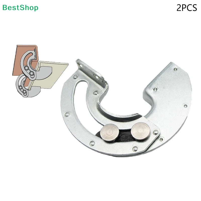 2 PCS Hidden 90 Degree Hinge Industrial Equipment Cabinet Door Sliding Limit Hinge Fixed Bisagras Furniture Hardware