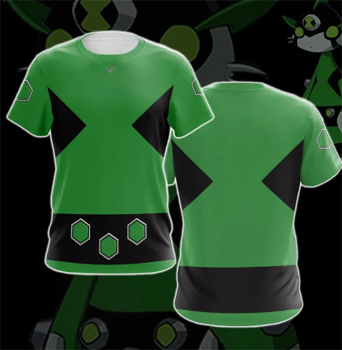 الأمريكية أنيمي Omnitrix Ben10 تأثيري تي شيرت ثلاثية الأبعاد بن تينيسون طباعة طفل الكرتون المحملة الصيف الكبار Harajuku قصيرة الأكمام Y2k القمم