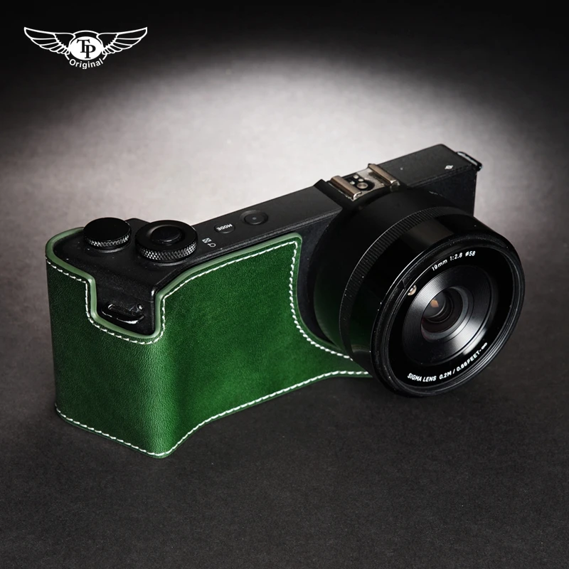 

Handmade Genuine Leather Camera Half Case Cover Camera Bodysuit for Sigma DP0Q DP1Q dp2q dp3q