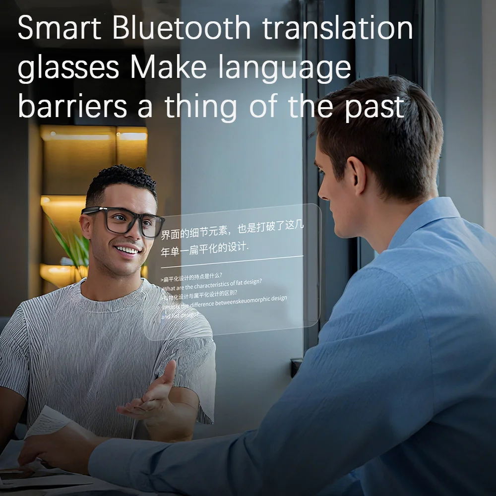 2025 New HD AI Smart Glasses Chat GPT Translate Bluetooth Call 260Mah Battery Voice Assistant Control Smart Glasses Sunglasses - Image 5