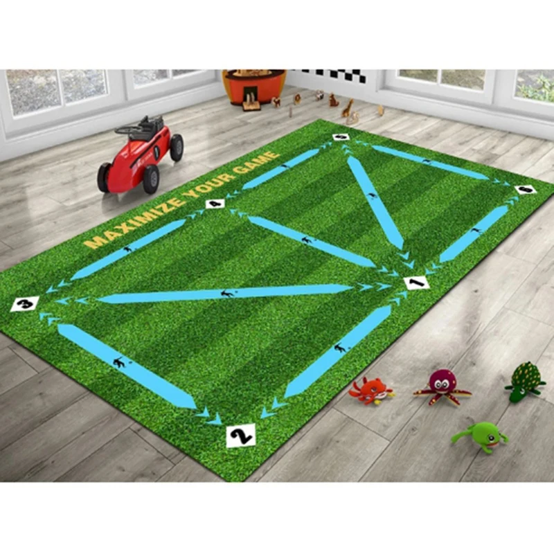 Football Footstep Training Foldable Mat Antislip Home Outdoor Kitchen Rug Hallway Bathroom Porch Floor Mats