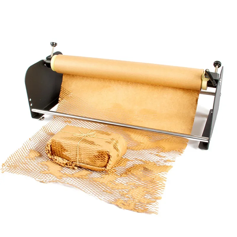 Kraft Wrapping Packaging Manual Making Machine Protective Paper Cushion Honeycomb Wrap Dispenser